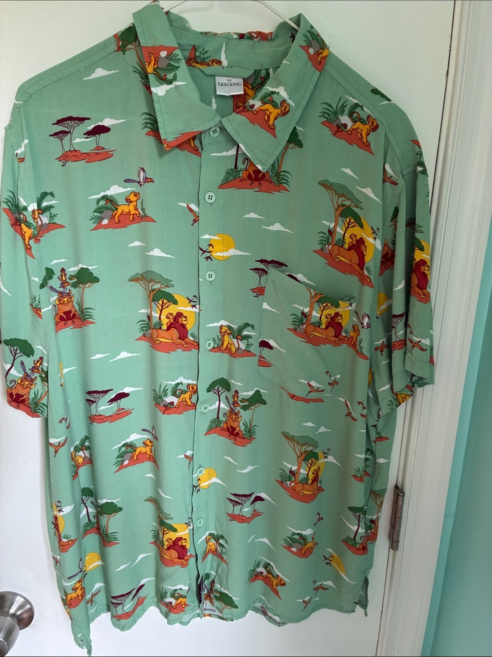 Disney The Lion King  Short-Sleeve Button-Down